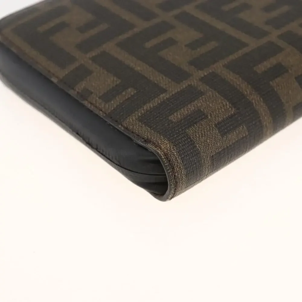 Fendi Zucca Long Wallet Black